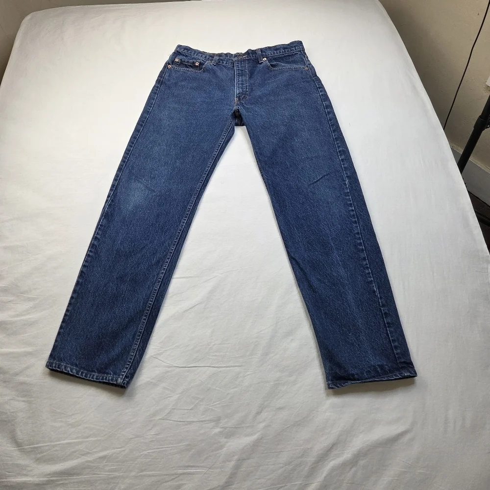 VTG‎ 1990 Levi’s 505-0217 Made in USA Jeans W36 L32 Blue Denim Regular Fit
